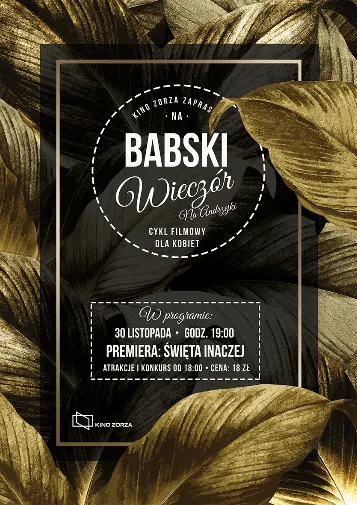 plakat filmu Babski wieczór na Andrzejki:  Święta inaczej